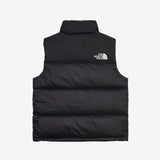 Black vest, back view