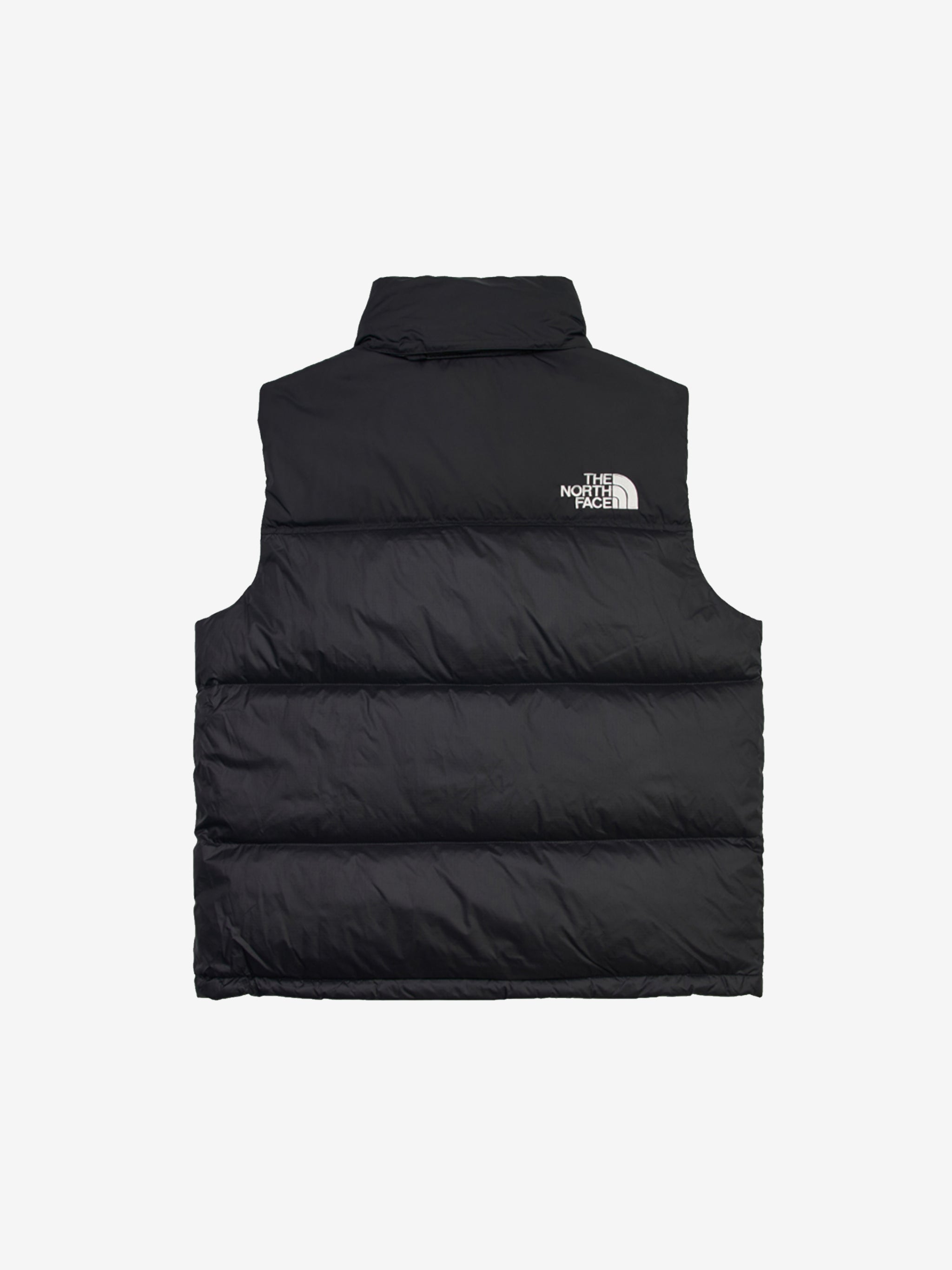 Black vest, back view