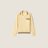 Yellow knitwear, front view