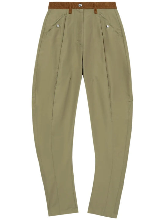 Green pants, front view