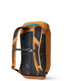 Brown backpack,back view