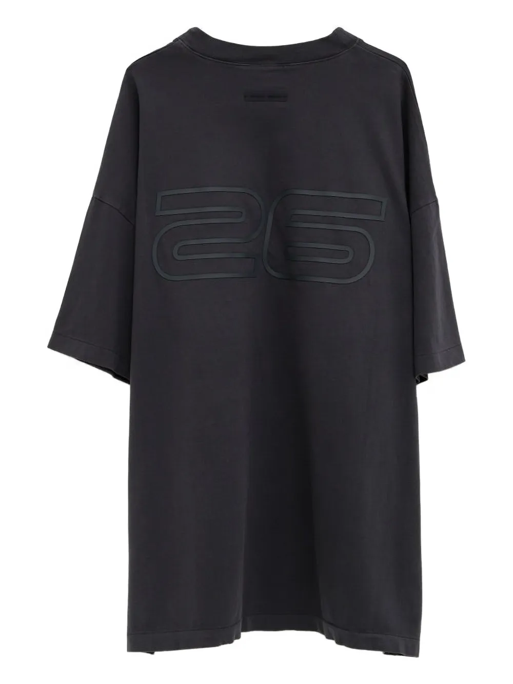 Black t-shirt,back view