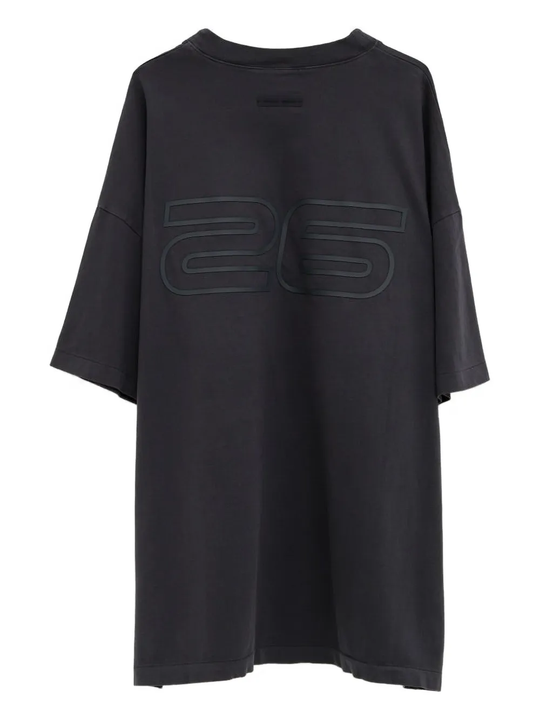 Black t-shirt,back view