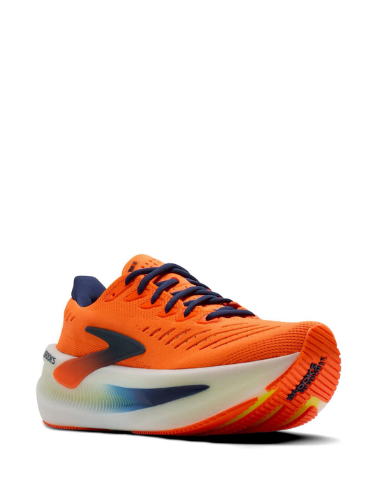Orange shoes, front view