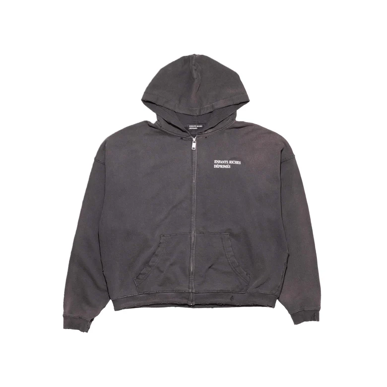 Black hoodie, front view