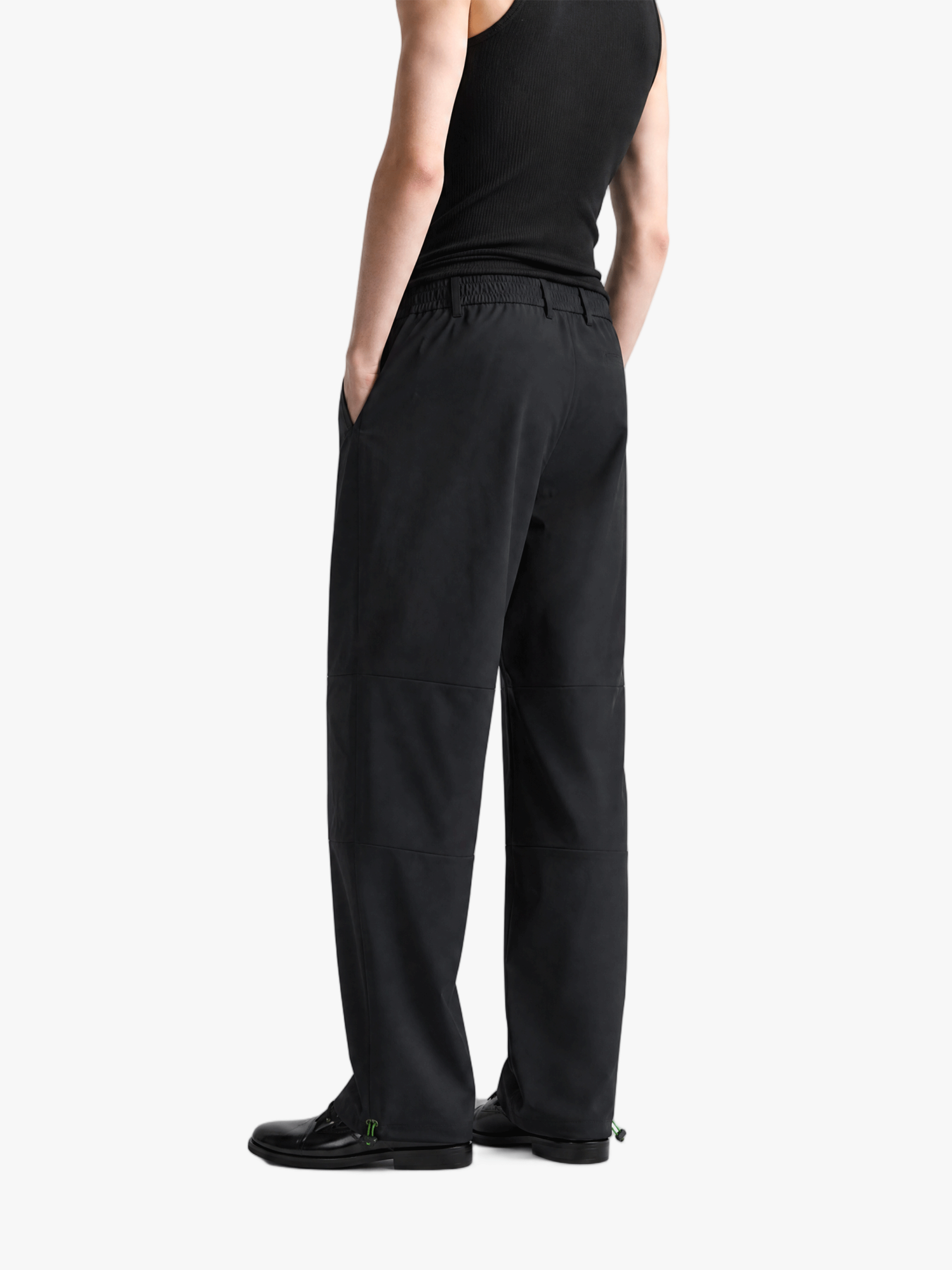 Black pants, full body view
