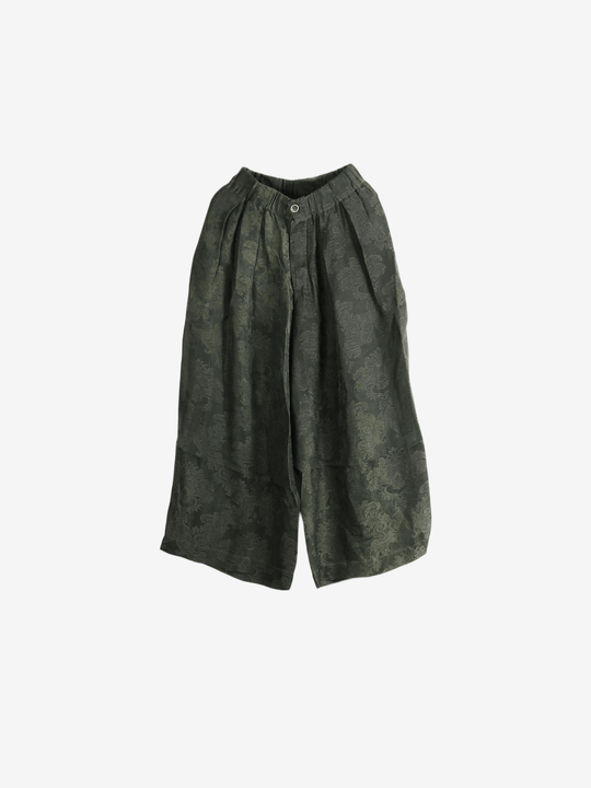 Green pants, front view
