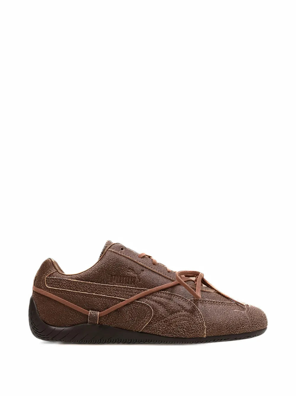 Brown shoes, side view