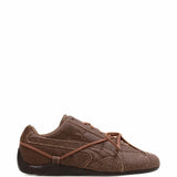 Brown shoes, side view
