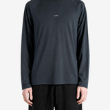 Black t-shirt, full body view