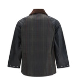 Brown jacket, back view