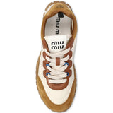 Tan shoes, front view
