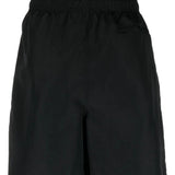 Black short, back view