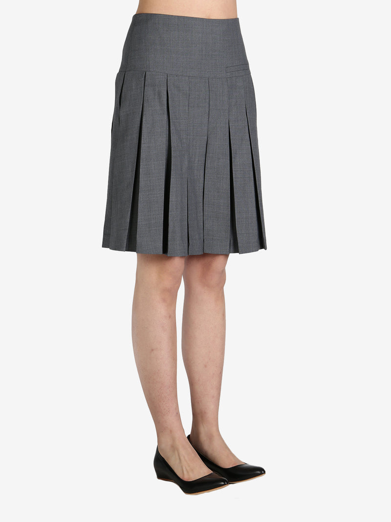 SHUSHU/TONG - Women A-line Pleated Skirt