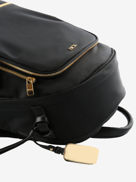 Close up of black bags, showing texture of the Nylon fabric