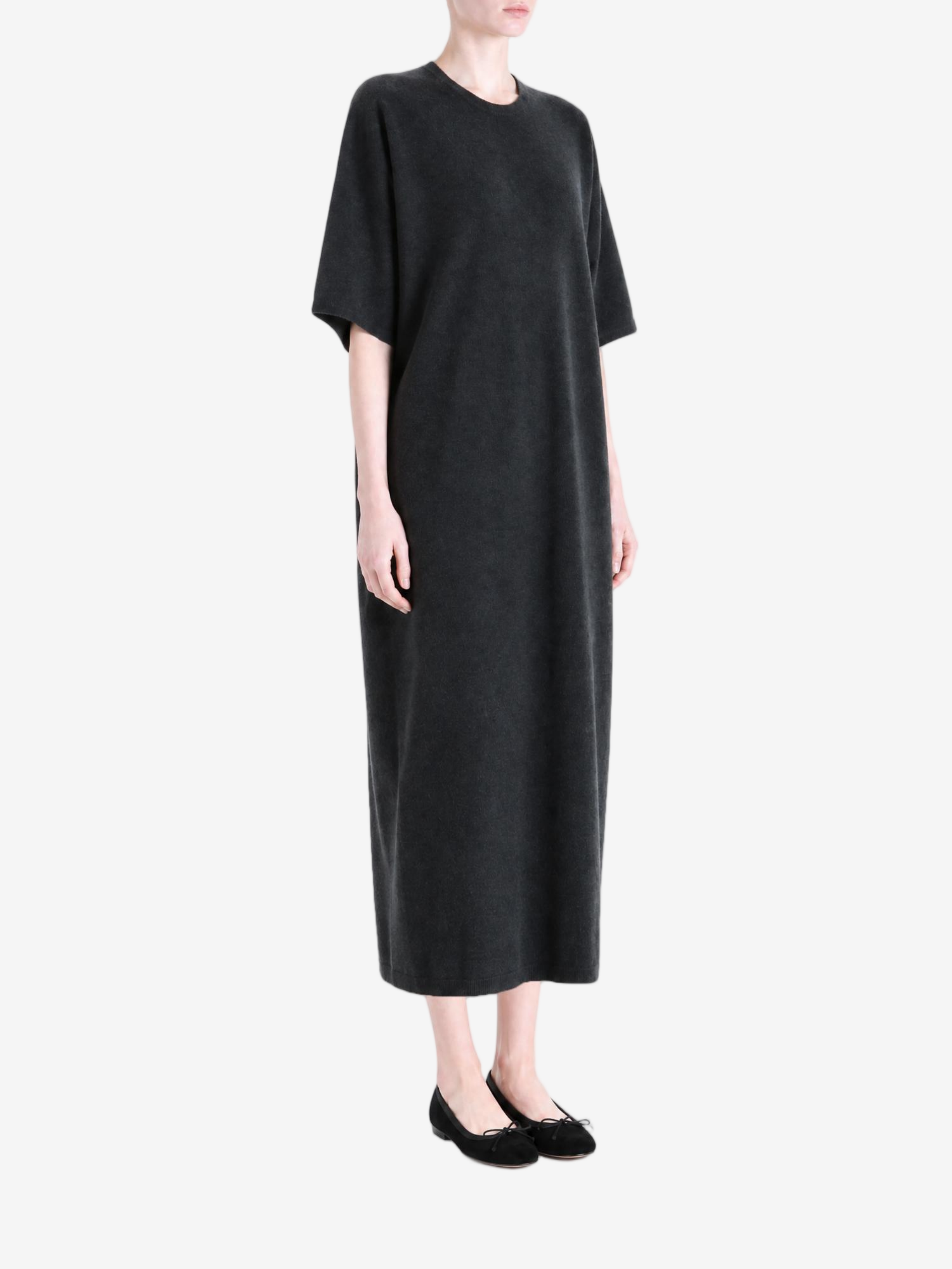 Black dress, full body view
