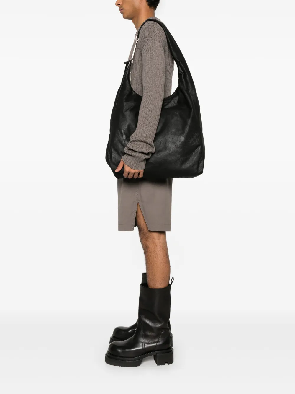 RICK OWENS - Unisex Leather Gemini Bag