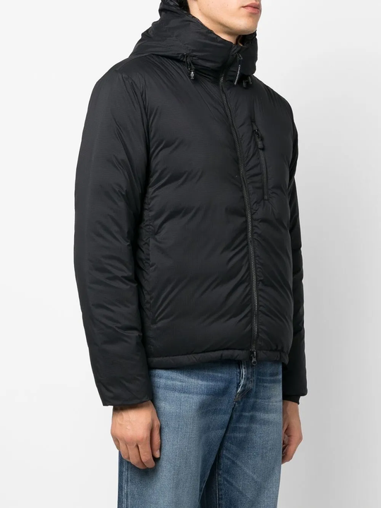 Black hoodie, full body view