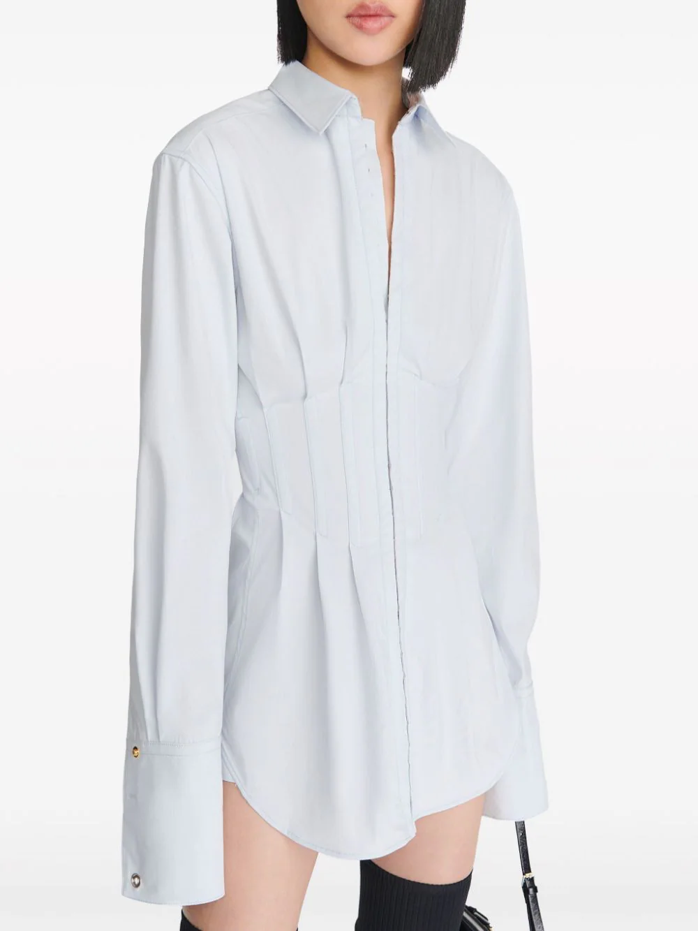 DION LEE Women Tuxedo Corset Shirt Dress – Atelier New York