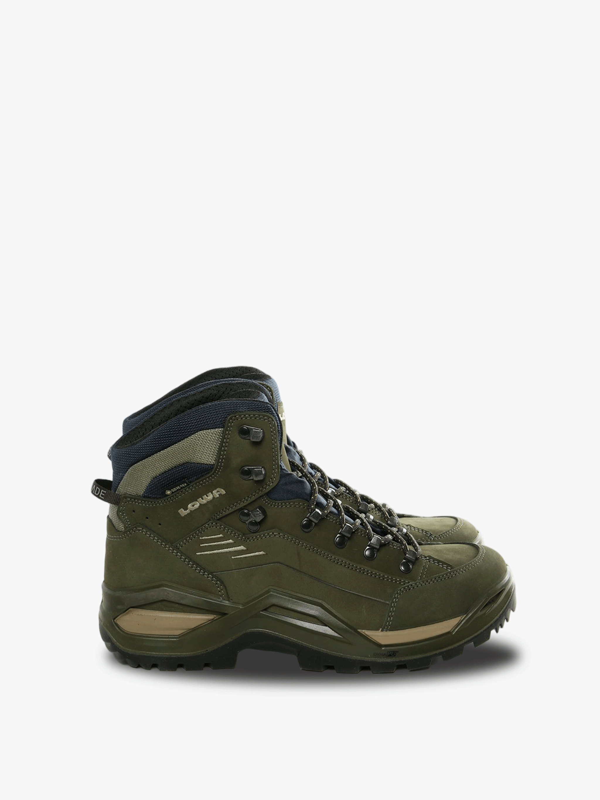 Green sneakers, front view