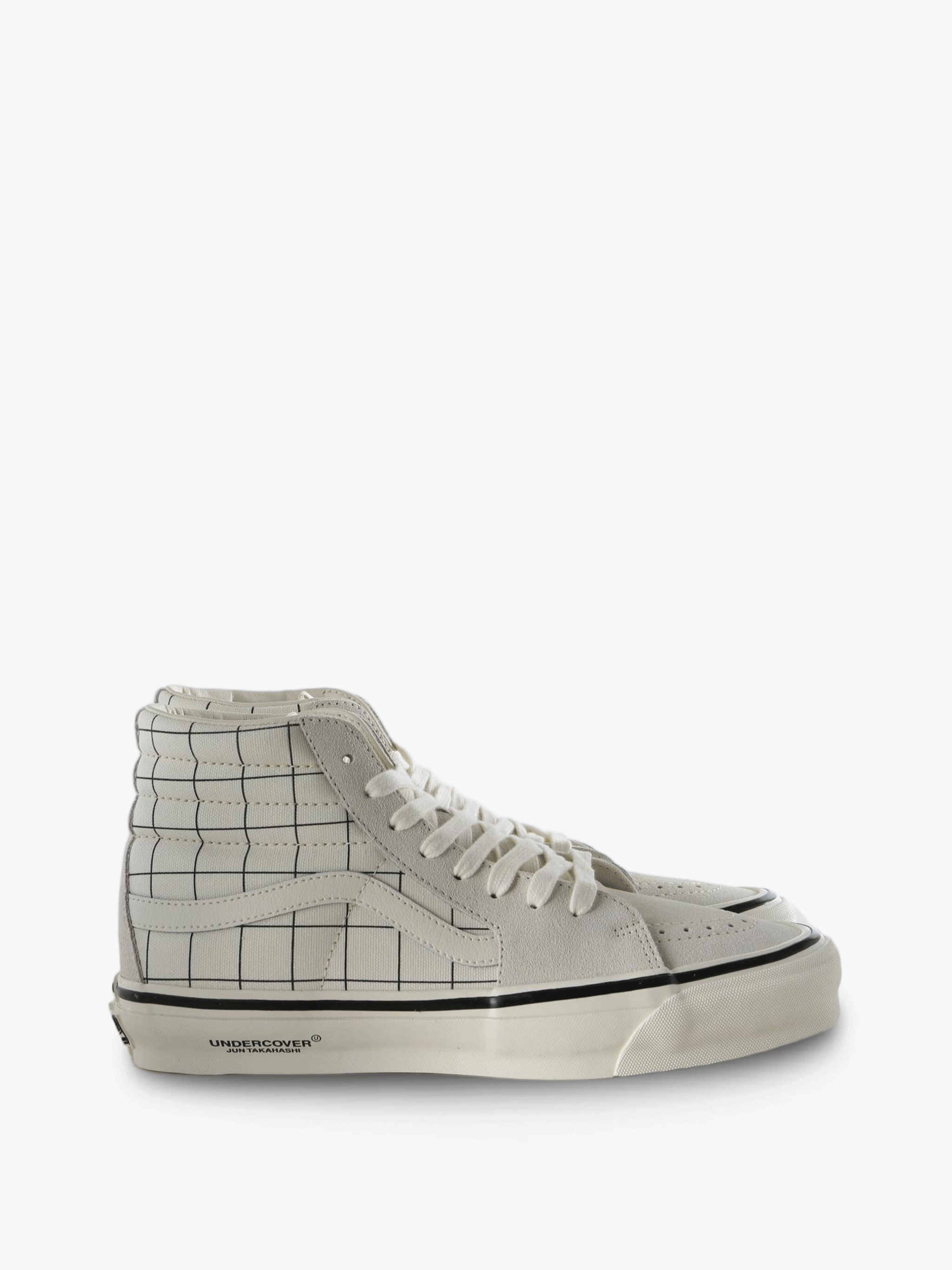 Tan shoes, side view