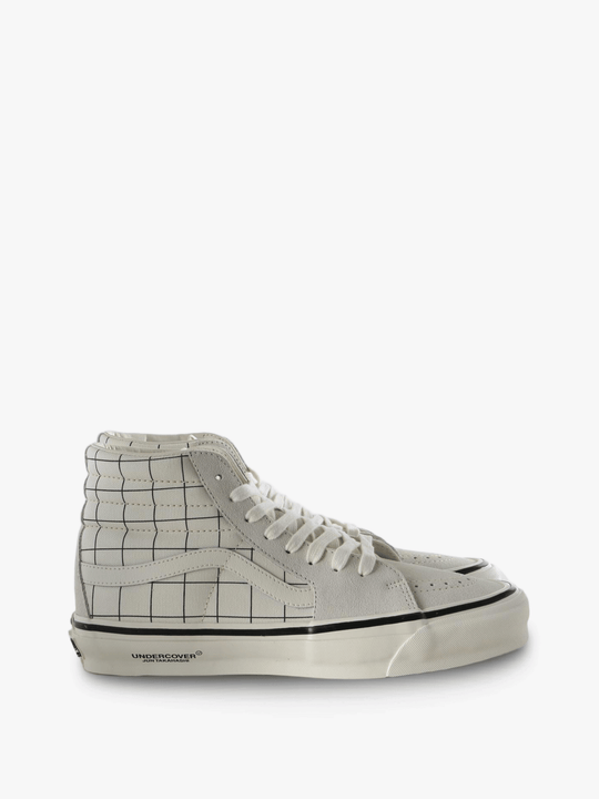 Tan shoes, side view