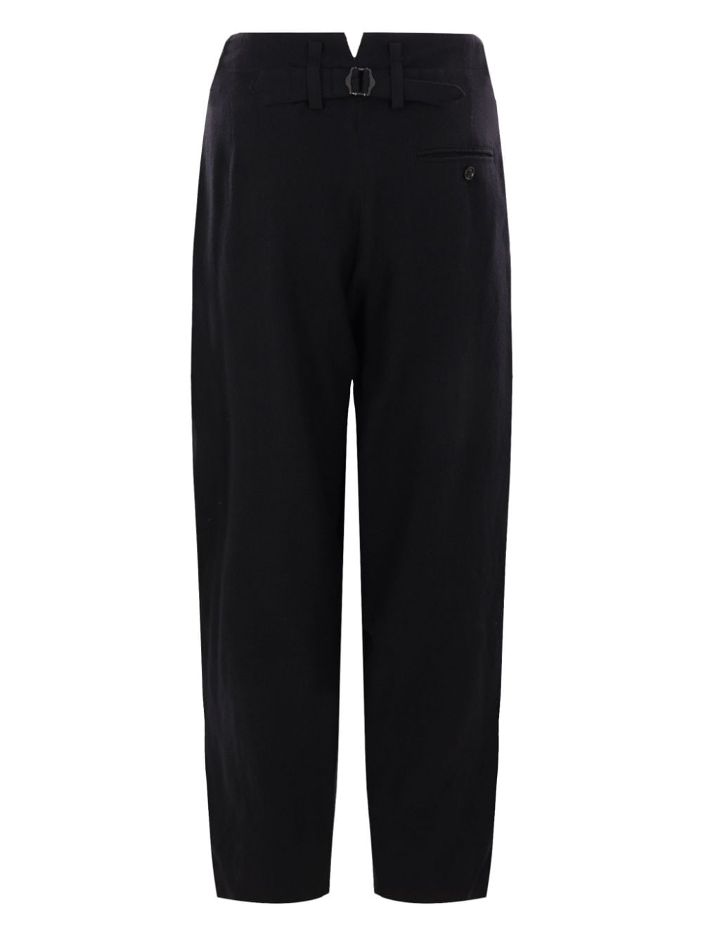 Y'S - Women Wool Double Tuck Wide Pants