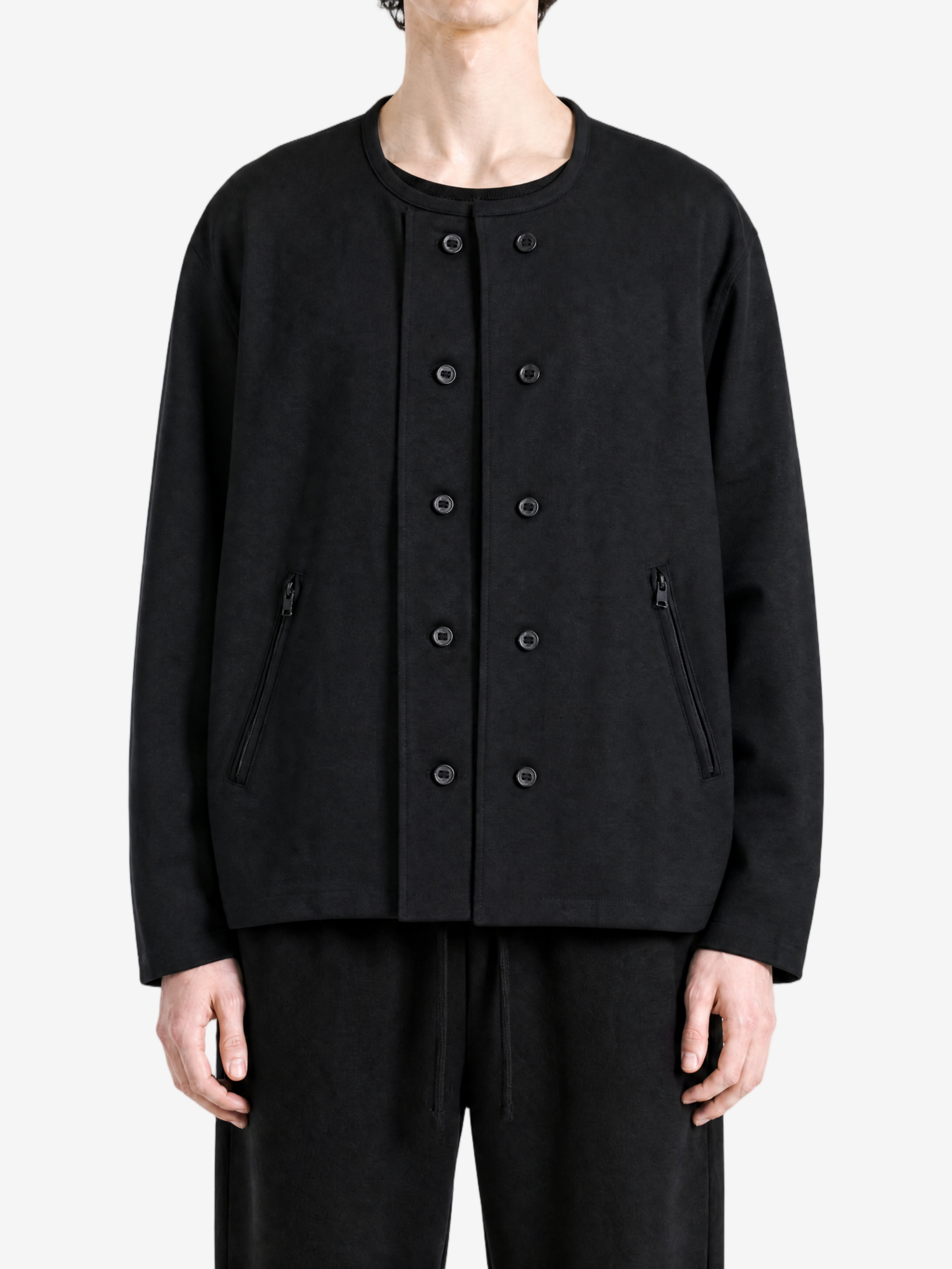 Black jacket, full body view