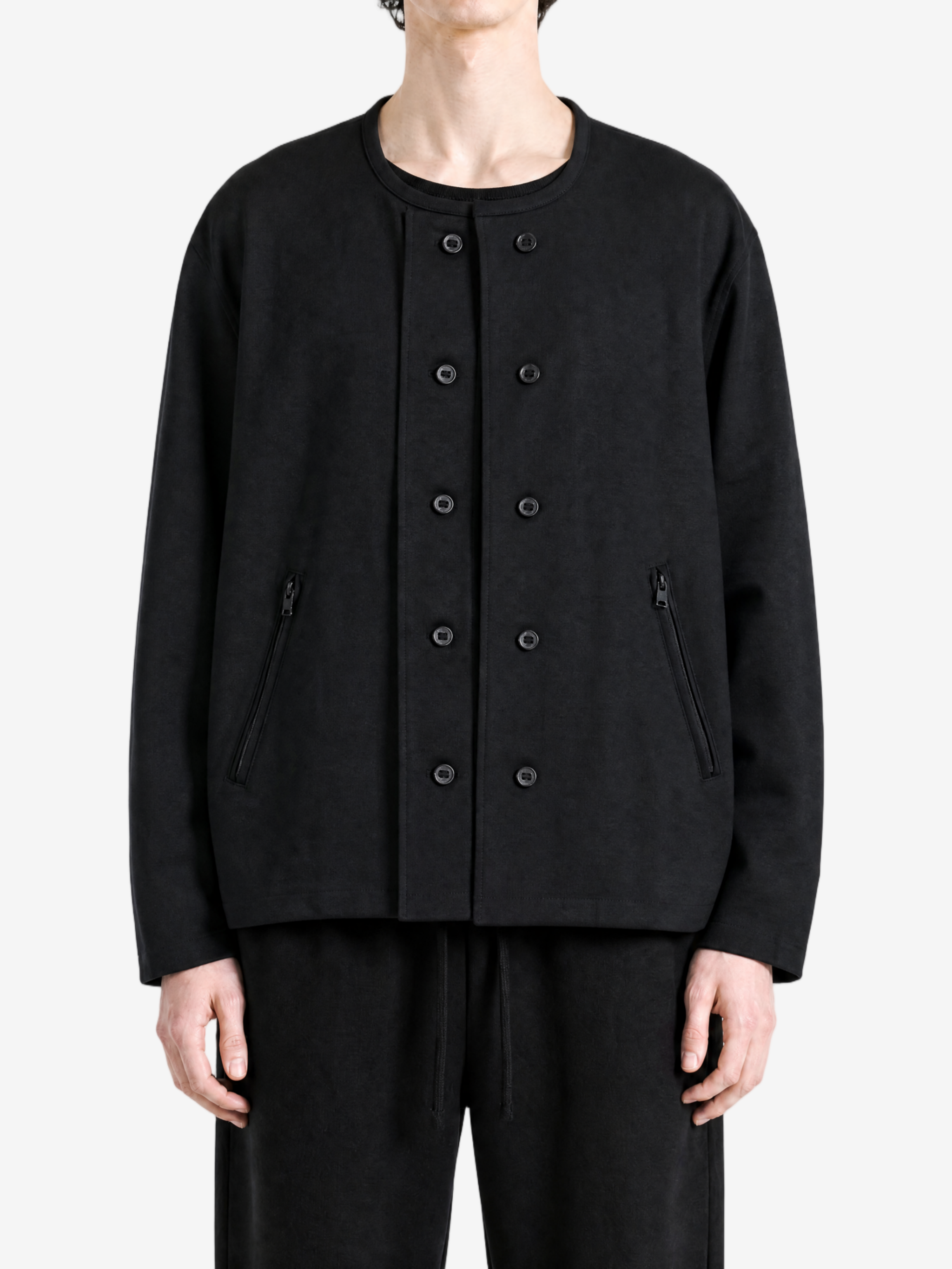 Black jacket, full body view