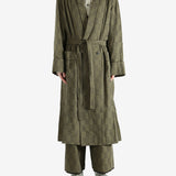 Green jackets-coats, full body view