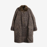 COMMUNS - Women Rabbit Fur Blend Long Coat