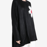 Black knitwear, front view