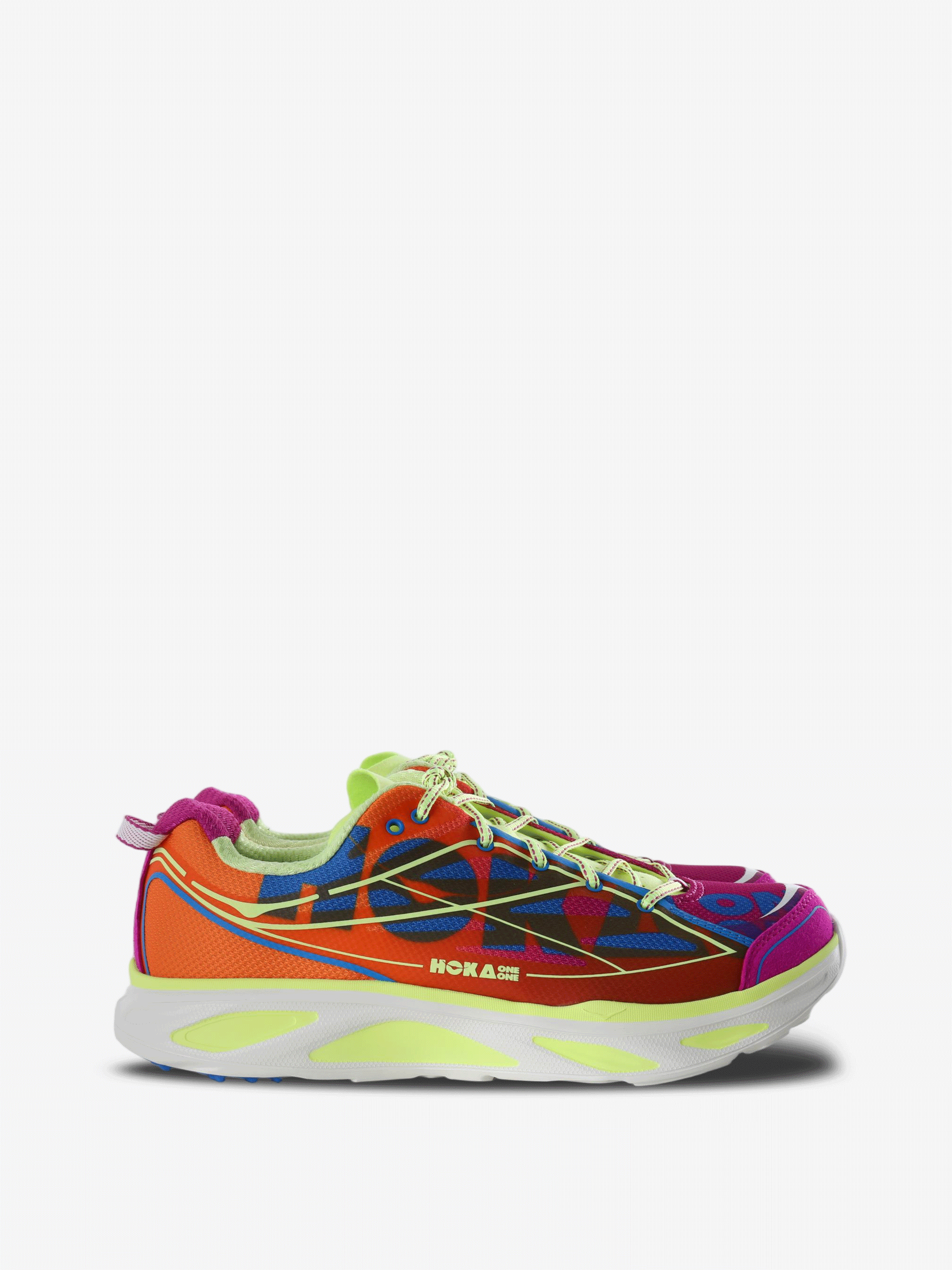 Orange shoes, front view