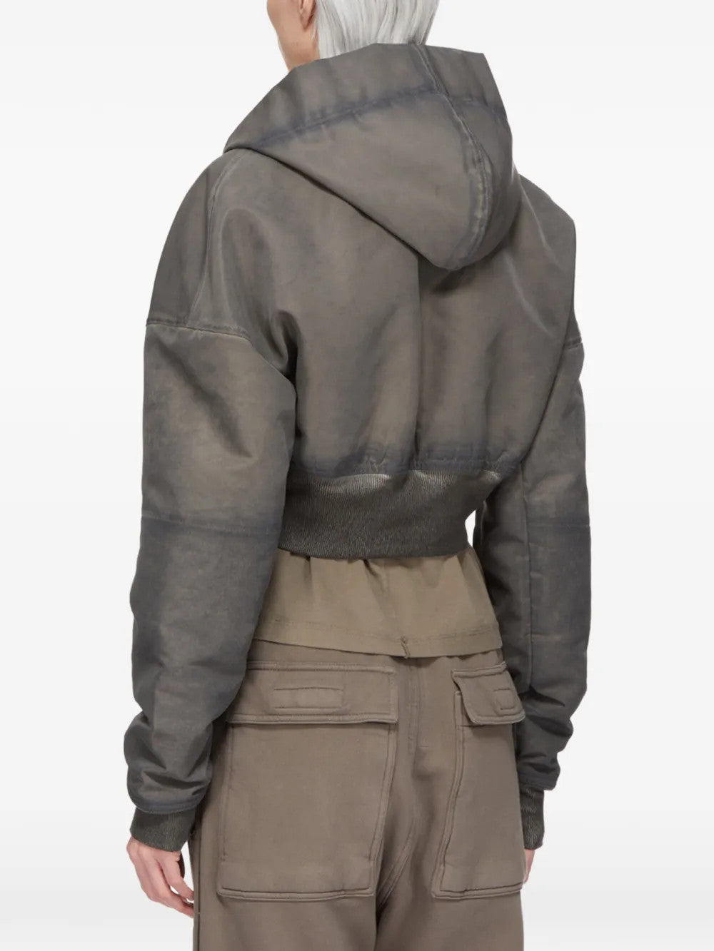Grey jacket, full body view