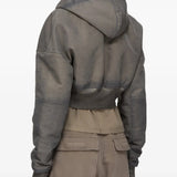 RICK OWENS DRKSHDW - Women Hooded Cropped Flight Bomber
