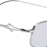 Silver eyeglasses,side view