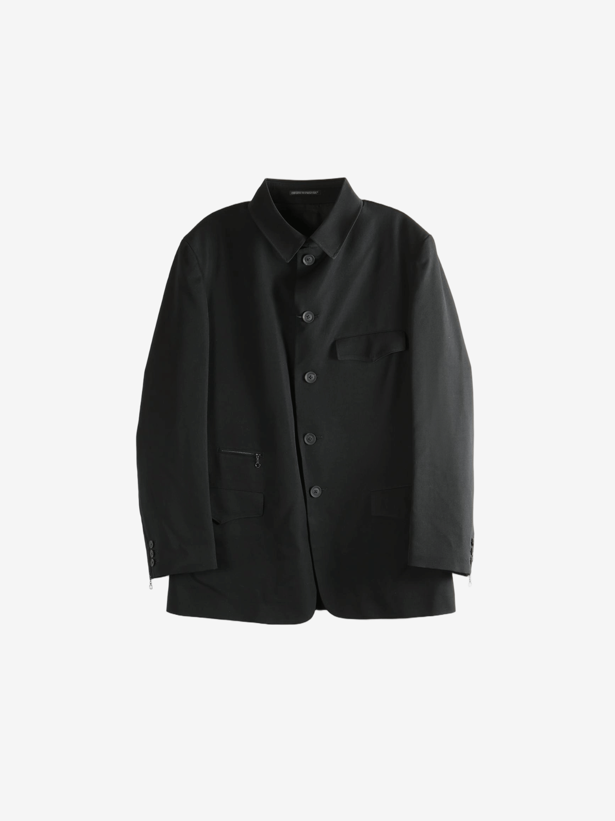 Black jacket, front view