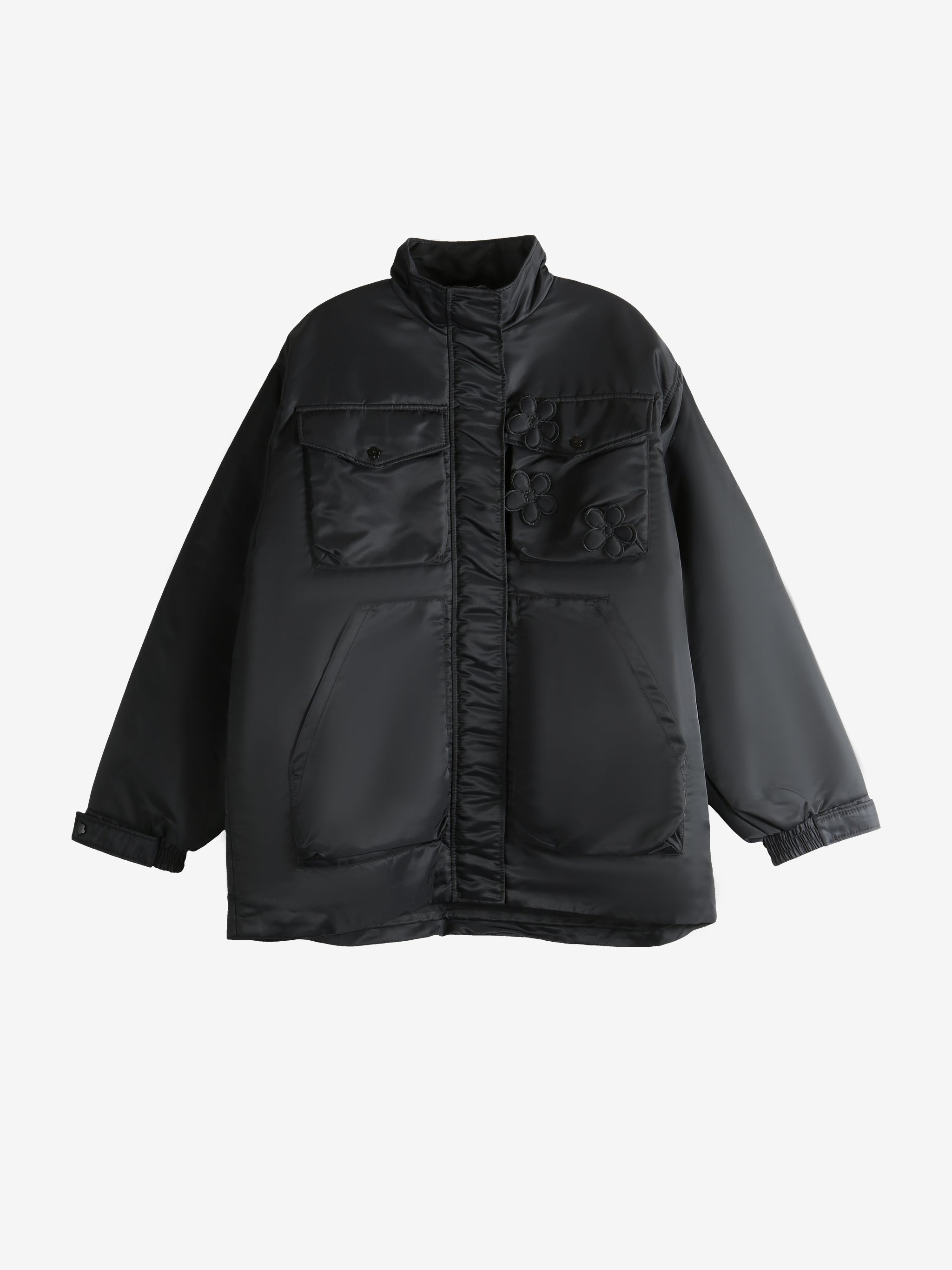 Black jacket, front view