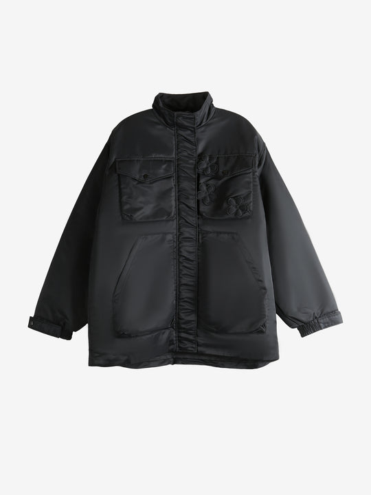 Black jacket, front view