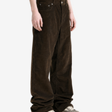 Brown jeans, full body view