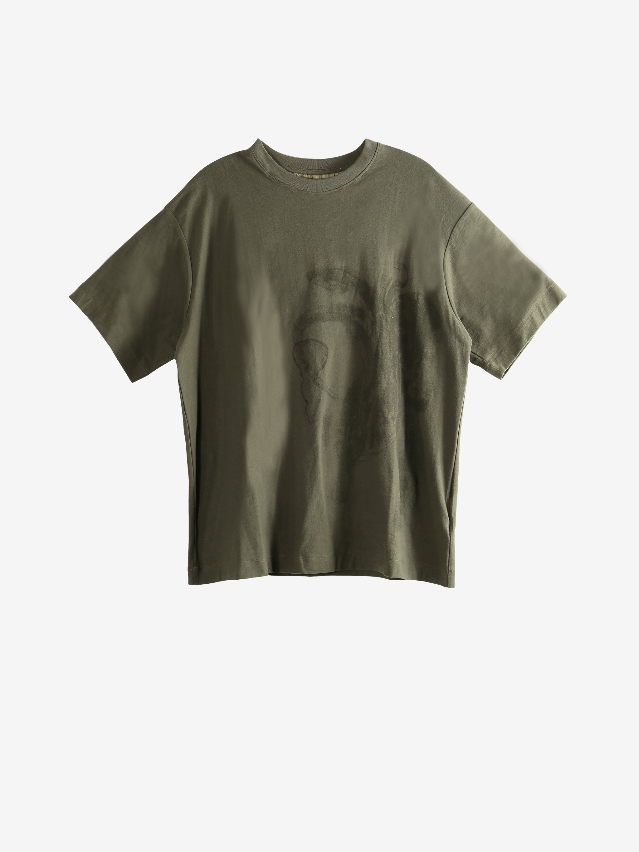 Green t-shirt, front view