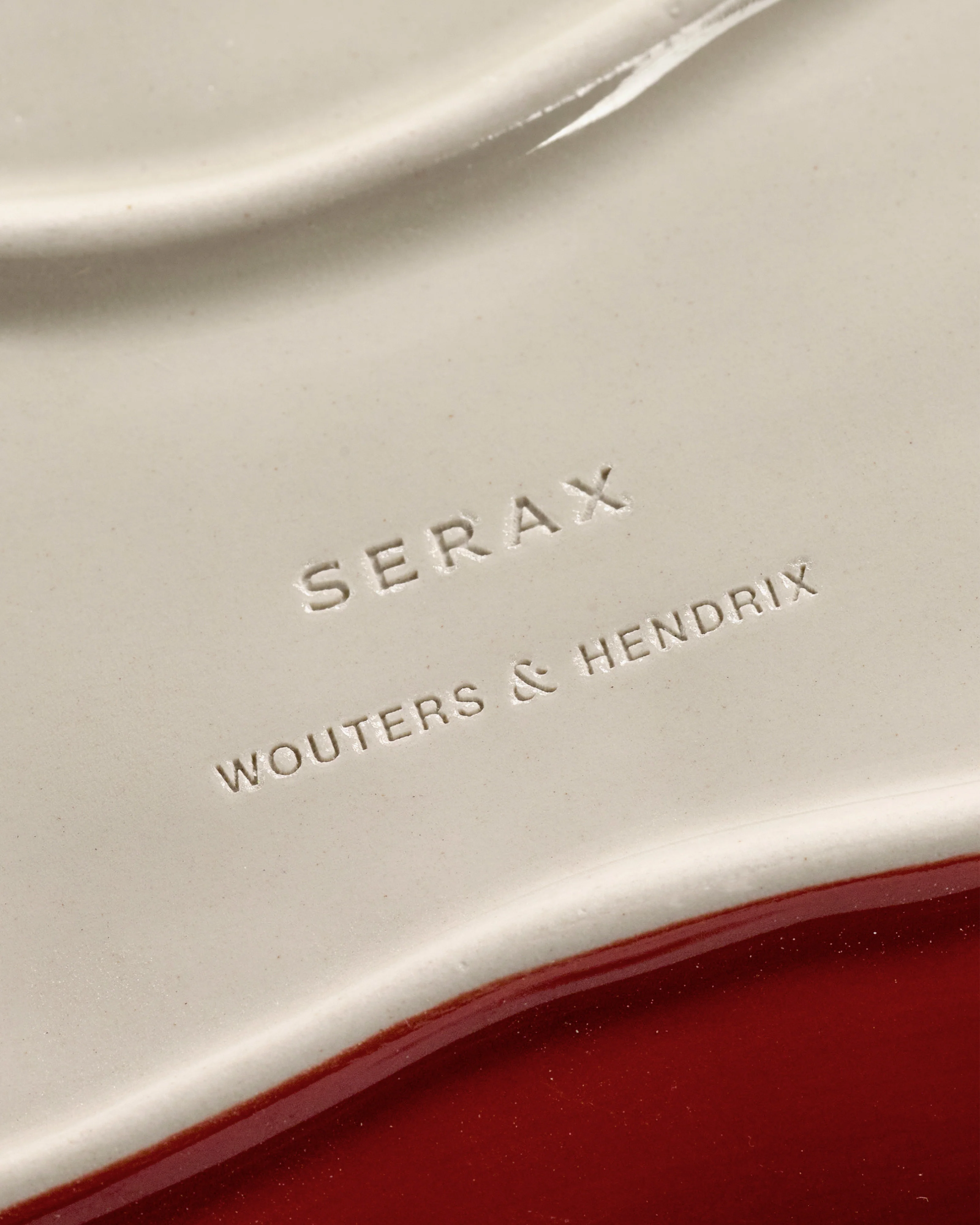 Close up of Red product, showing detail