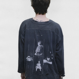 Grey shirt, full body view