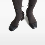 Black heels, front view