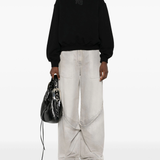 ALEXANDER WANG - Women Puff Paint Logo Essential Terry Crew Sweatshirt