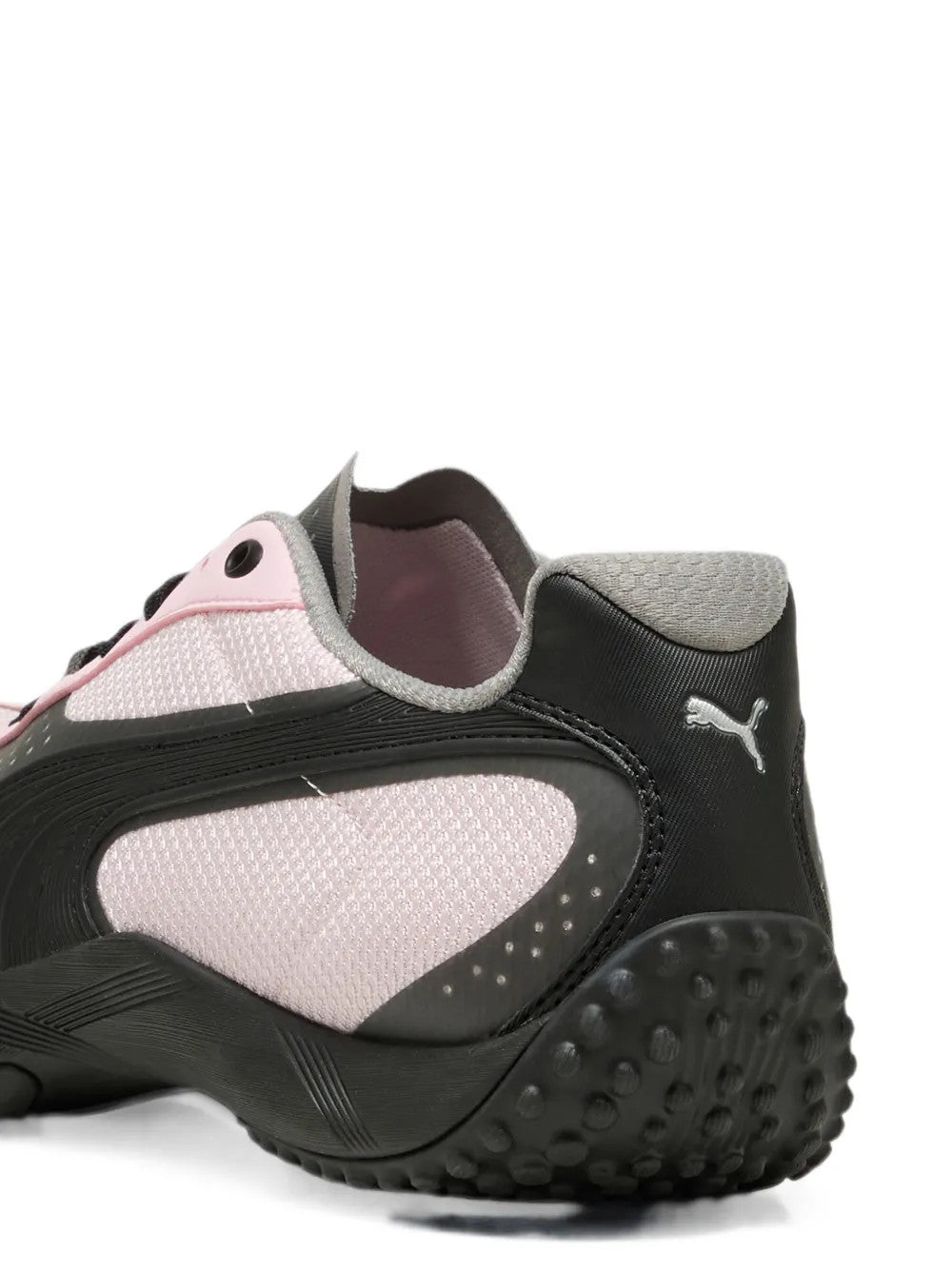 Pink shoes, back view