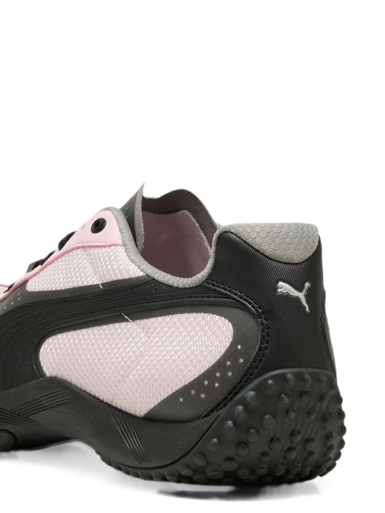 Pink shoes, back view