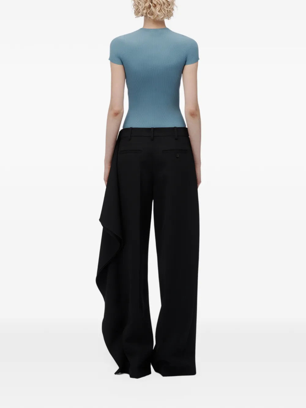 Blue t-shirt, front view