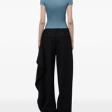 Blue t-shirt, front view