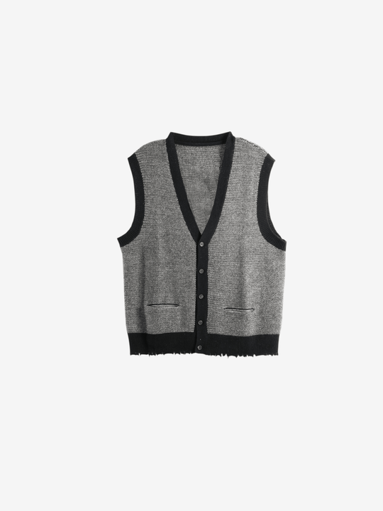 Grey knitwear, front view